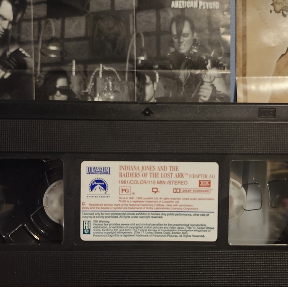 Indiana Jones Trilogy VHS Collection Box Set - Picture 9 of 13